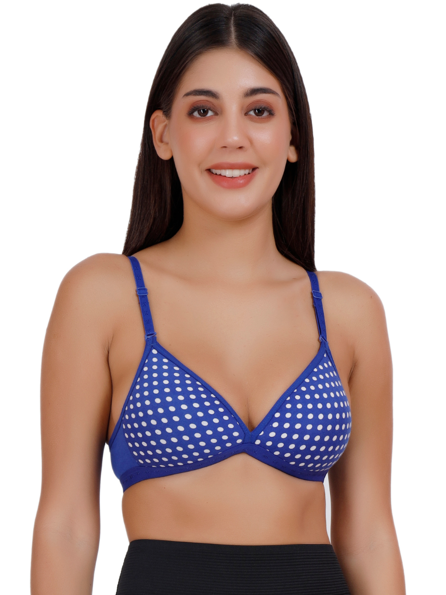 Patterned Medium Coverage Padded Bra