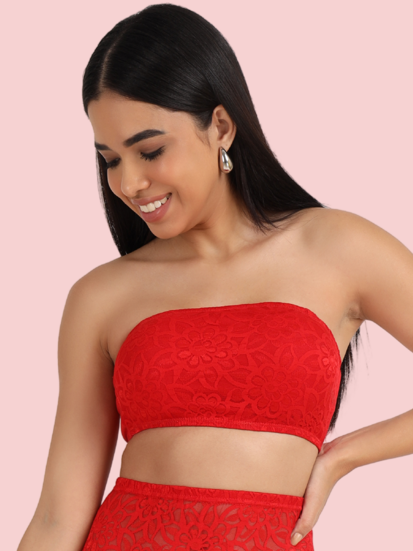 Non-Padded Tube Lace Bra