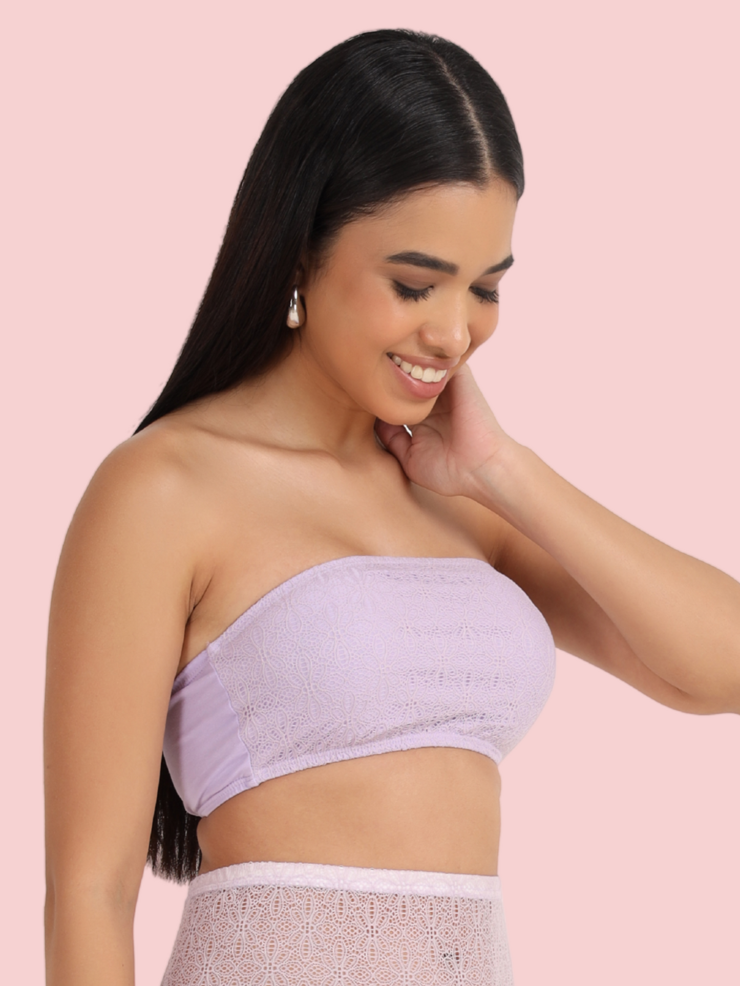 Non-Padded Tube Lace Bra