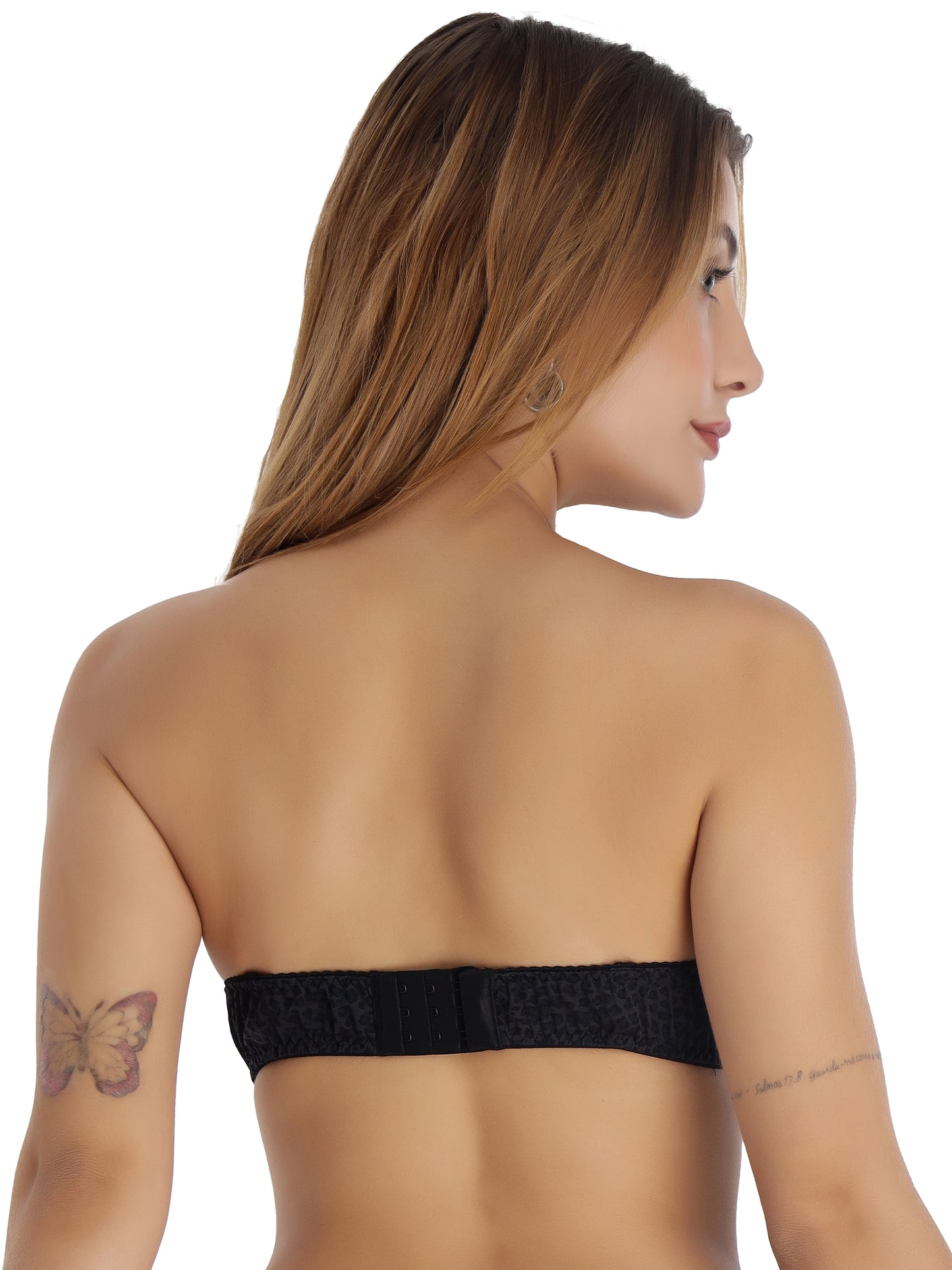 Padded Strapless Full Coverage Fancy Bra