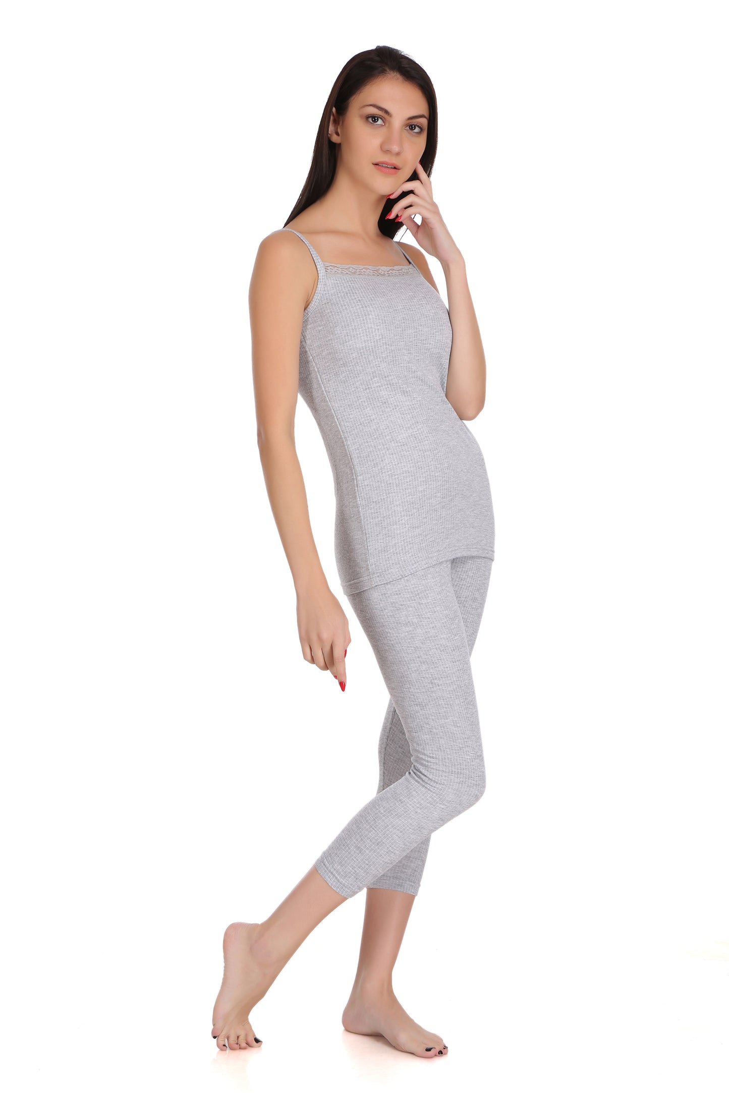 Thermal Spaghetti Top & Legging Set