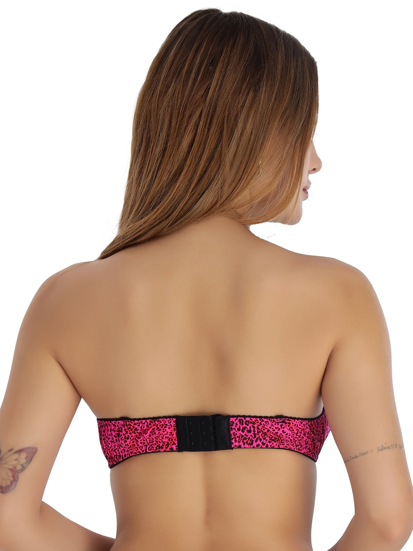 Padded Strapless Full Coverage Fancy Bra