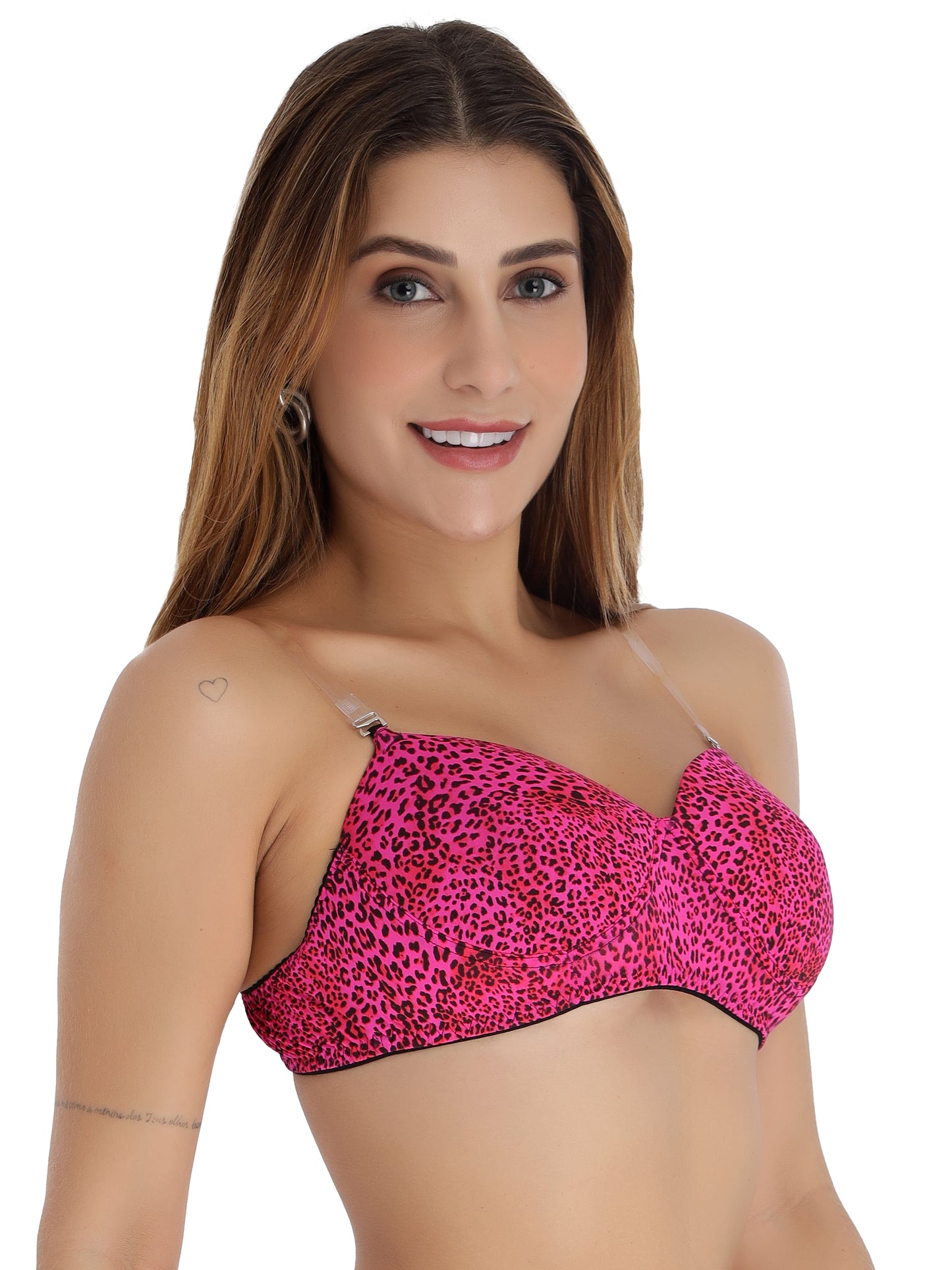 Padded Strapless Full Coverage Fancy Bra