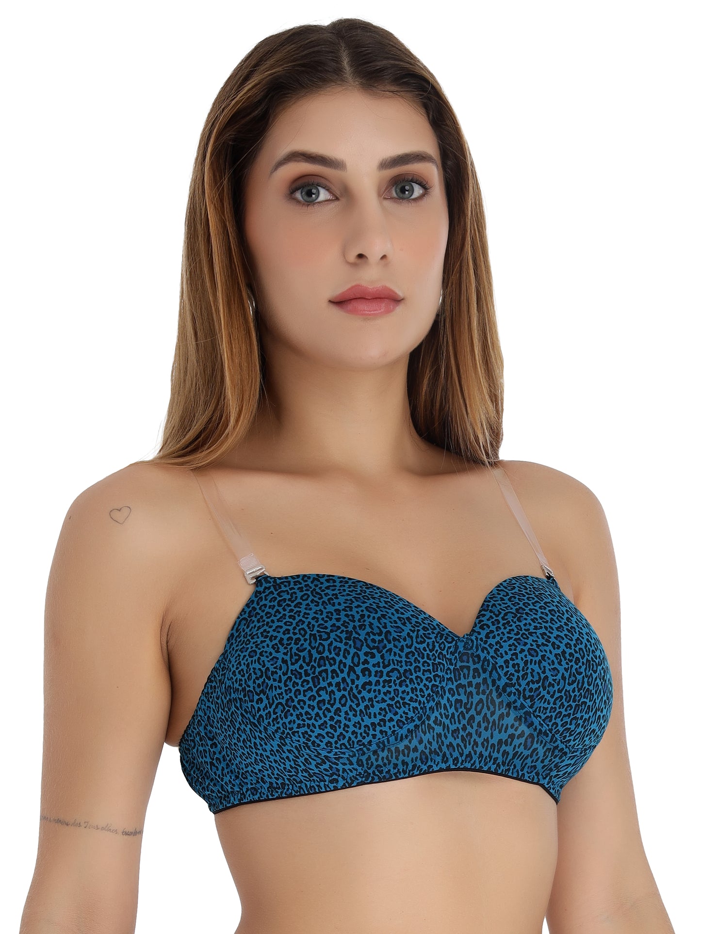 Padded Strapless Full Coverage Fancy Bra