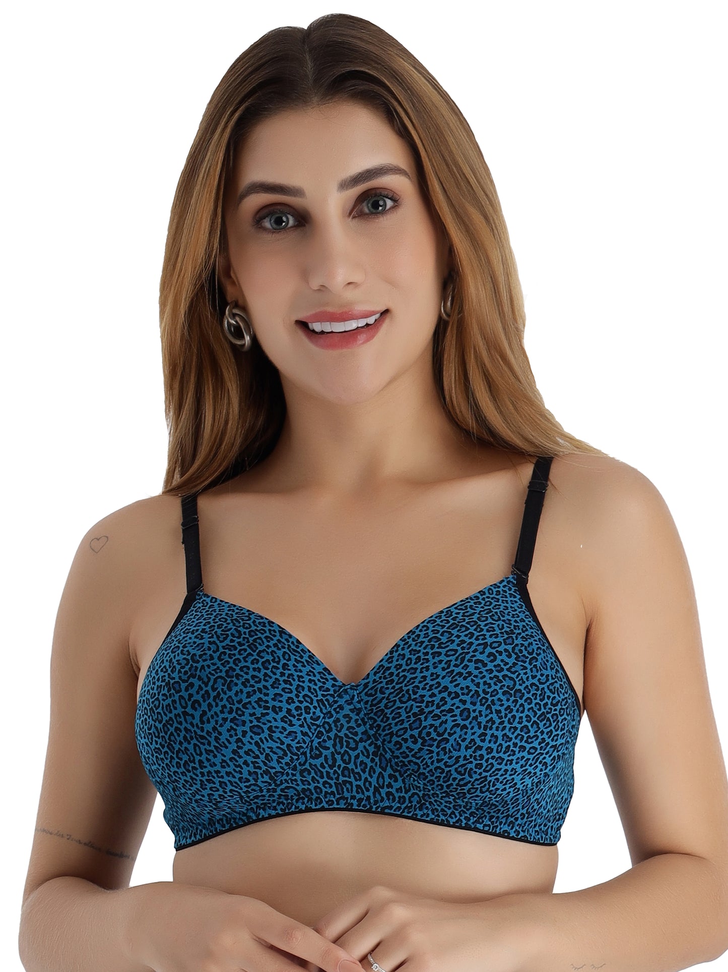 Padded Non-Wired Full Coverage Fancy Bra