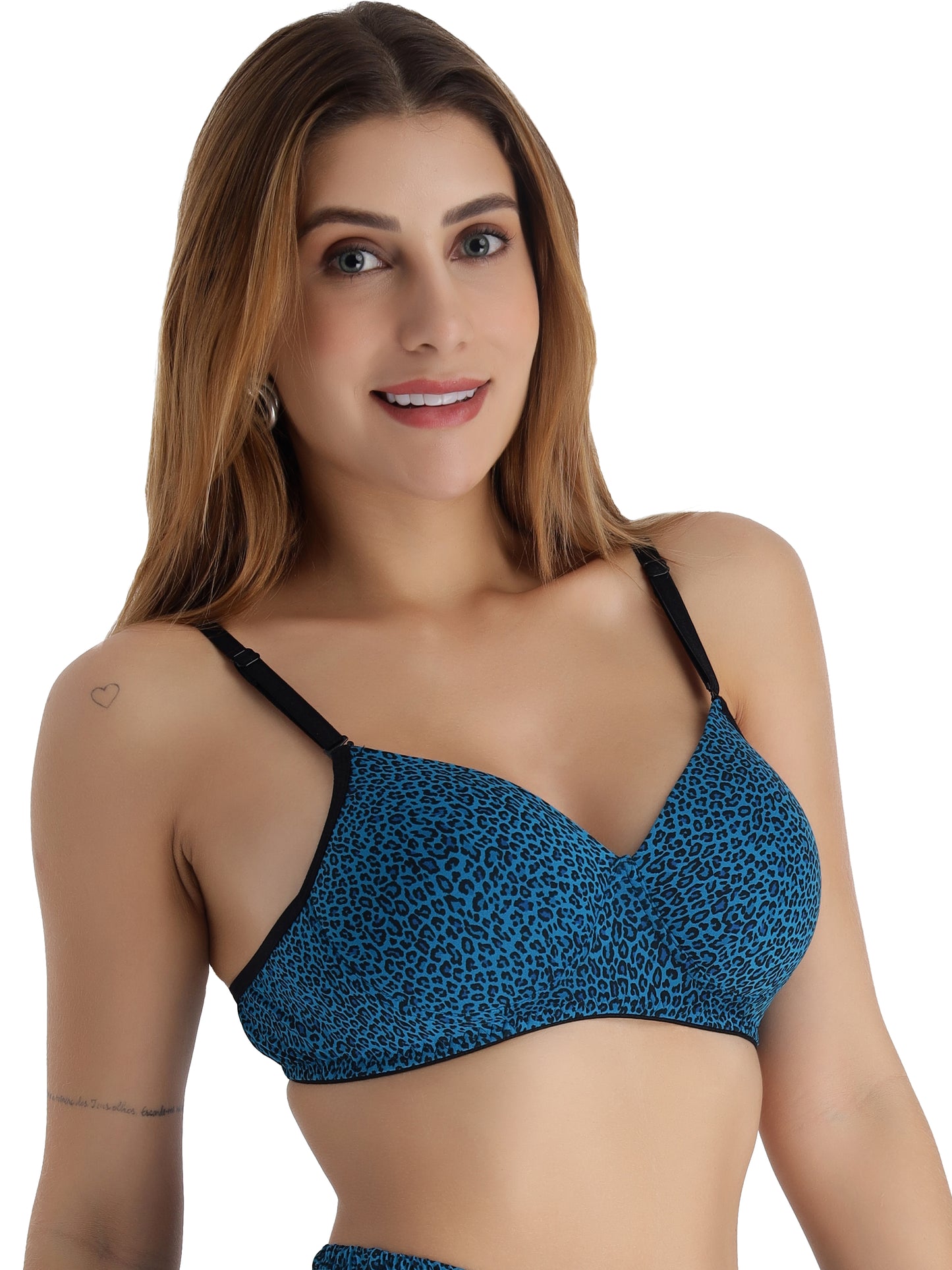 Padded Non-Wired Full Coverage Fancy Bra