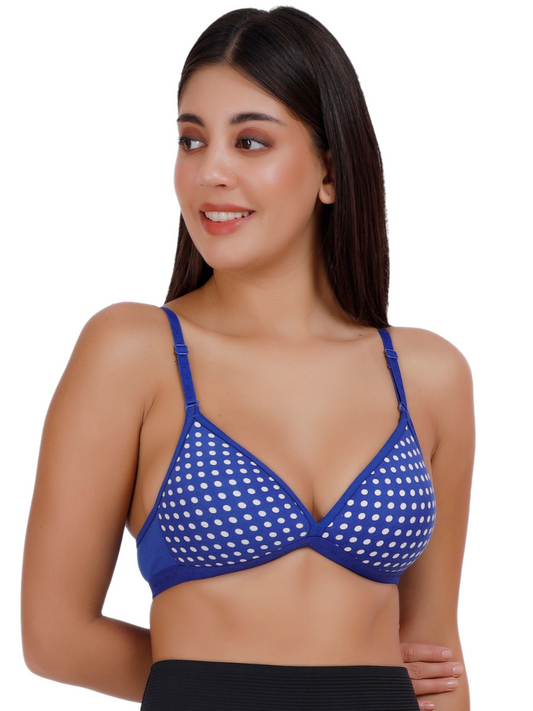 Patterned Medium Coverage Padded Bra