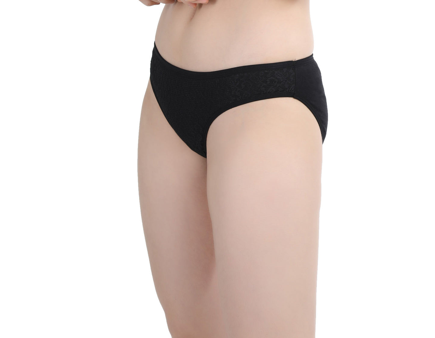 Mid-Waist Lace Bikni Panty