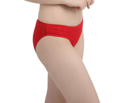 Mid-Waist Lace Bikni Panty