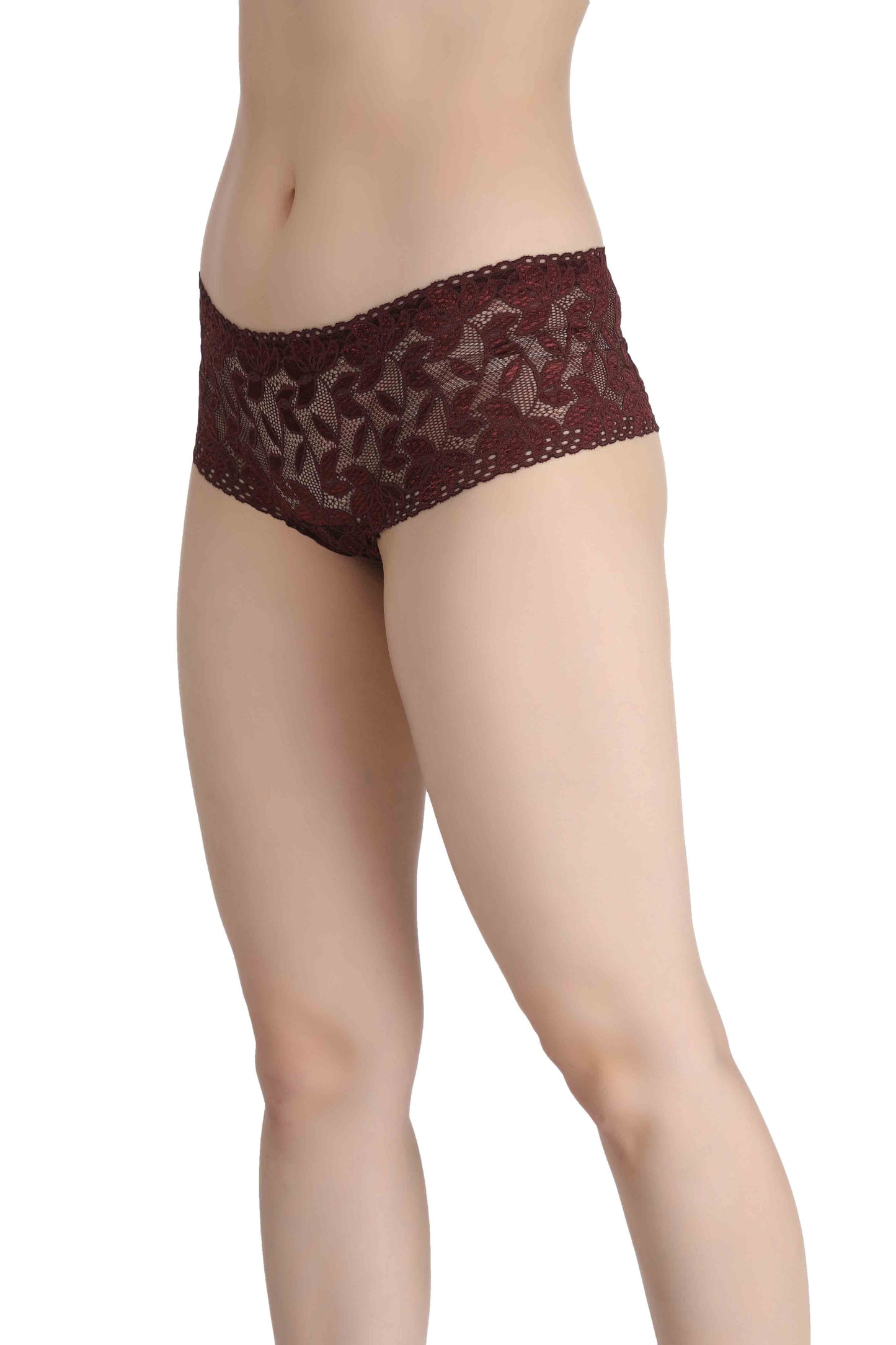 Mid Waist Net Panty