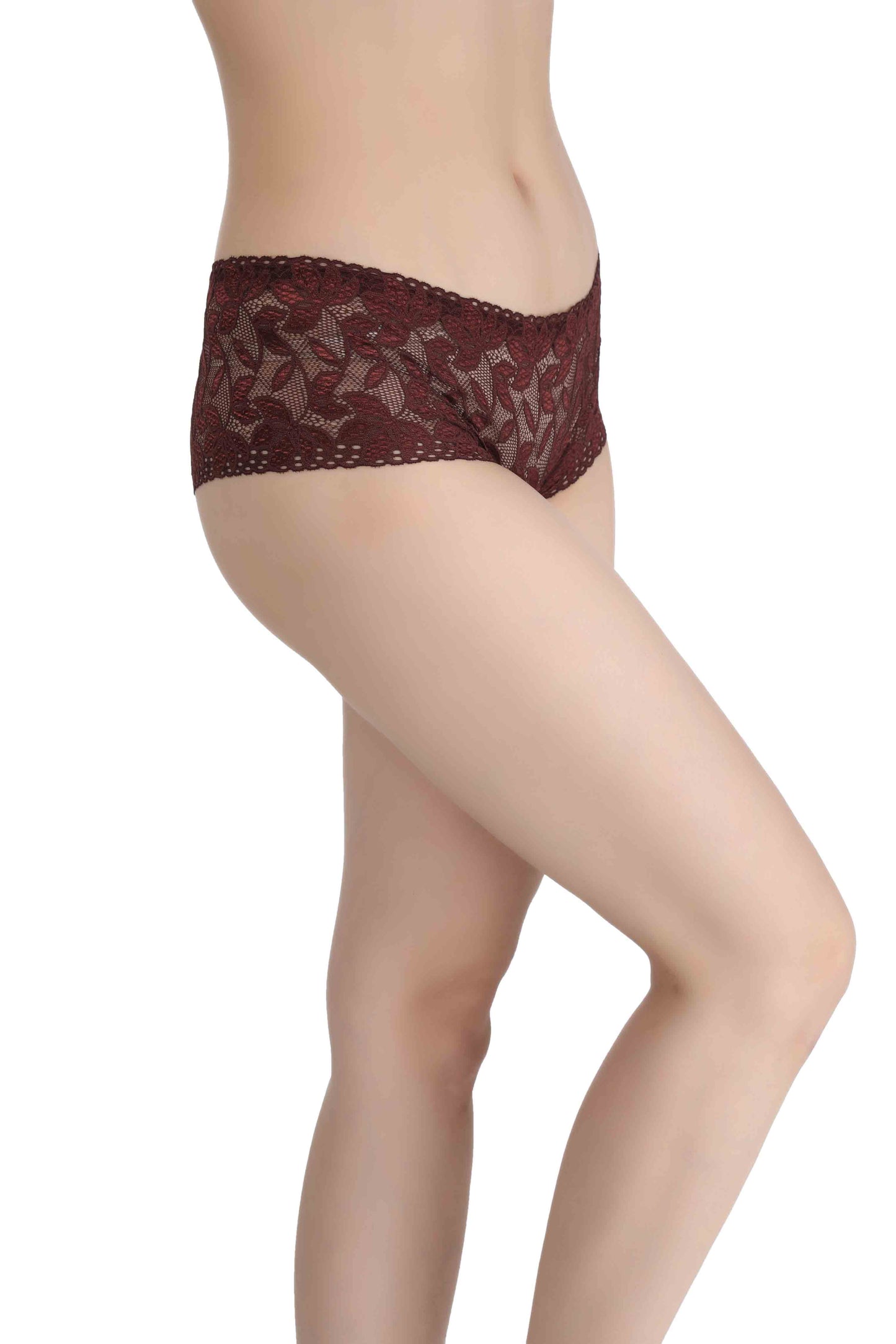 Mid Waist Net Panty
