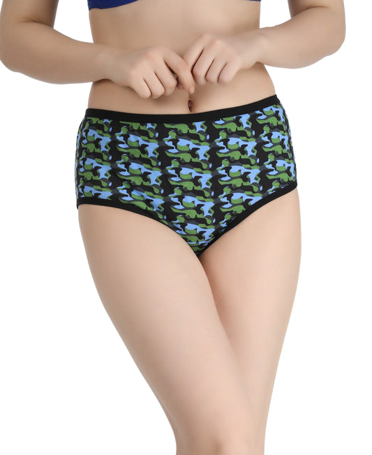 High Waist Printed Hipster Panty