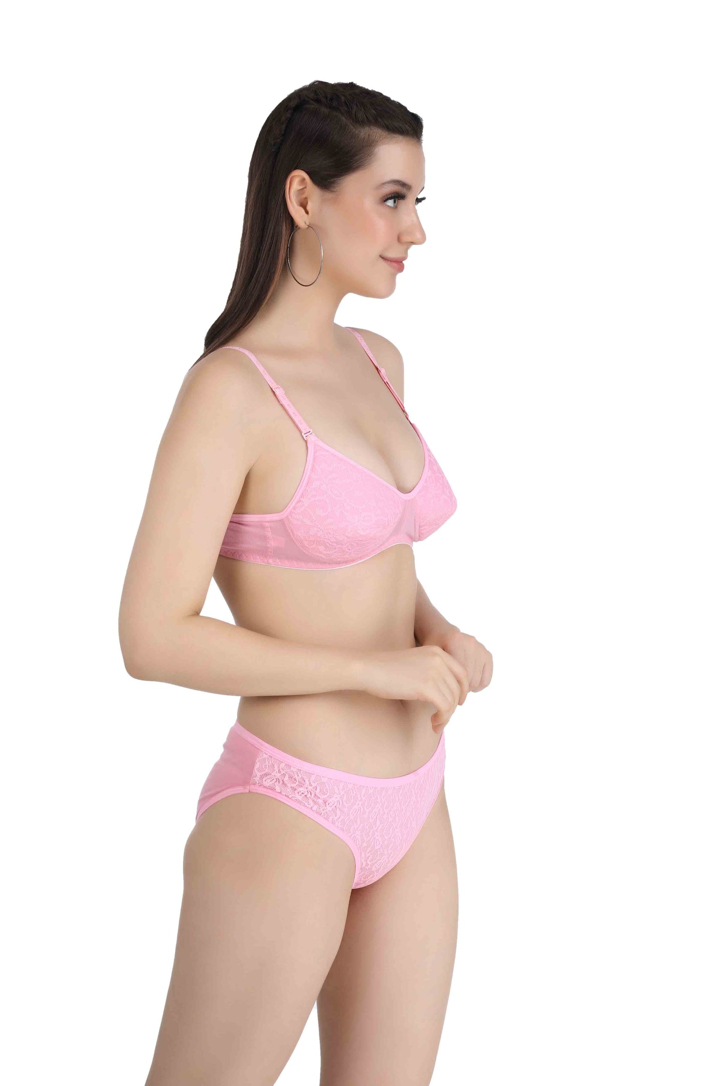 Padded Bra & Laced Panty Set