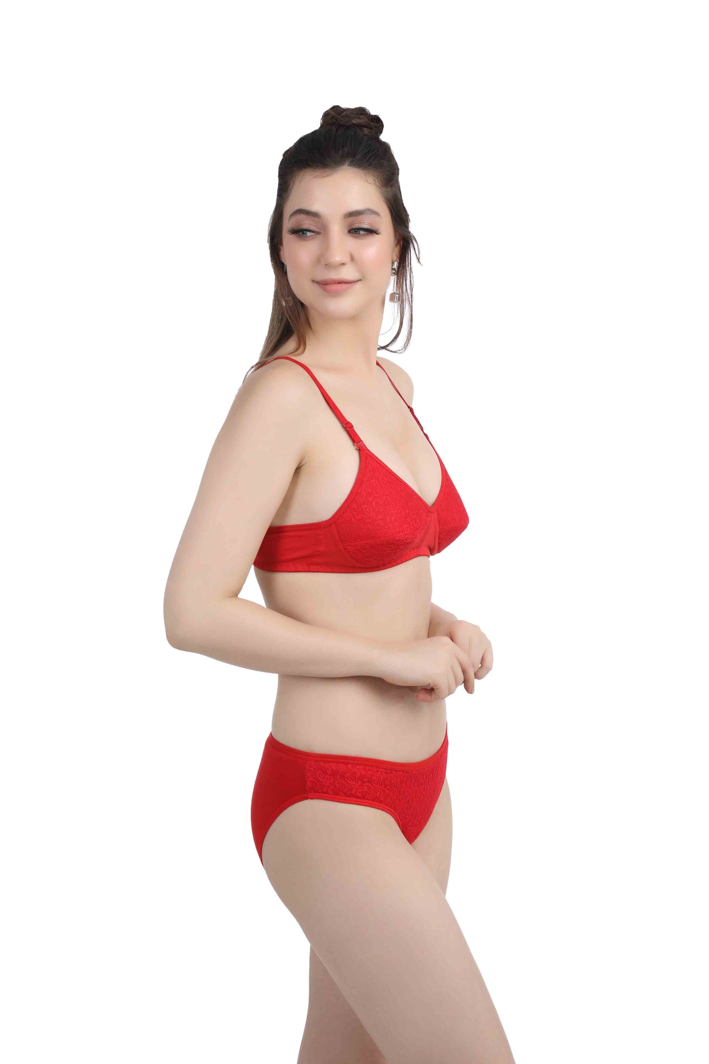 Padded Bra & Laced Panty Set