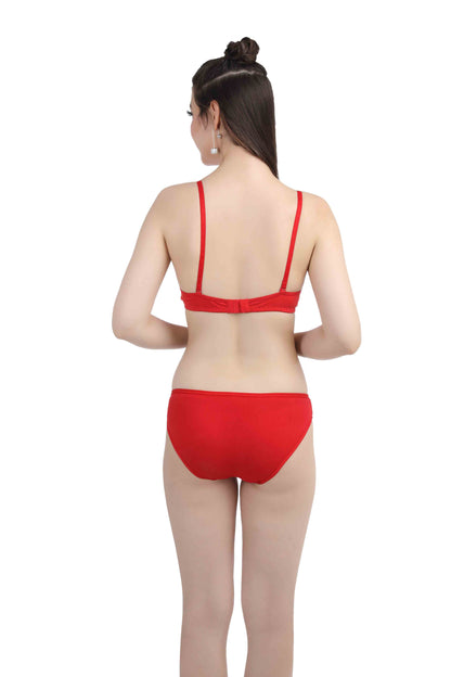 Padded Bra & Laced Panty Set