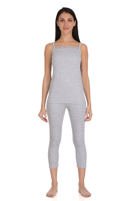 Thermal Spaghetti Top & Legging Set