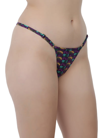 Printed Thong Panty Pack of 2