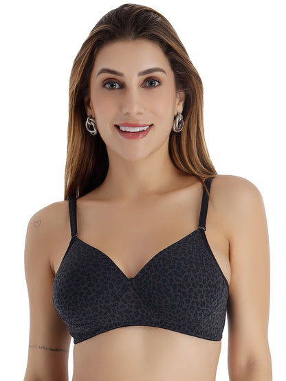 Padded Non-Wired Full Coverage Fancy Bra