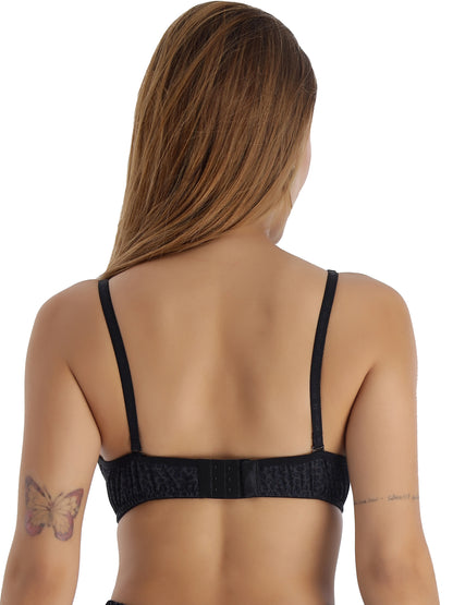 Padded Non-Wired Full Coverage Fancy Bra