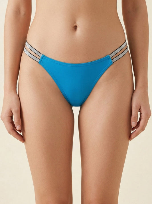 Dual Strap Nylon Thong Panty