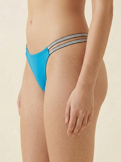 Dual Strap Nylon Thong Panty