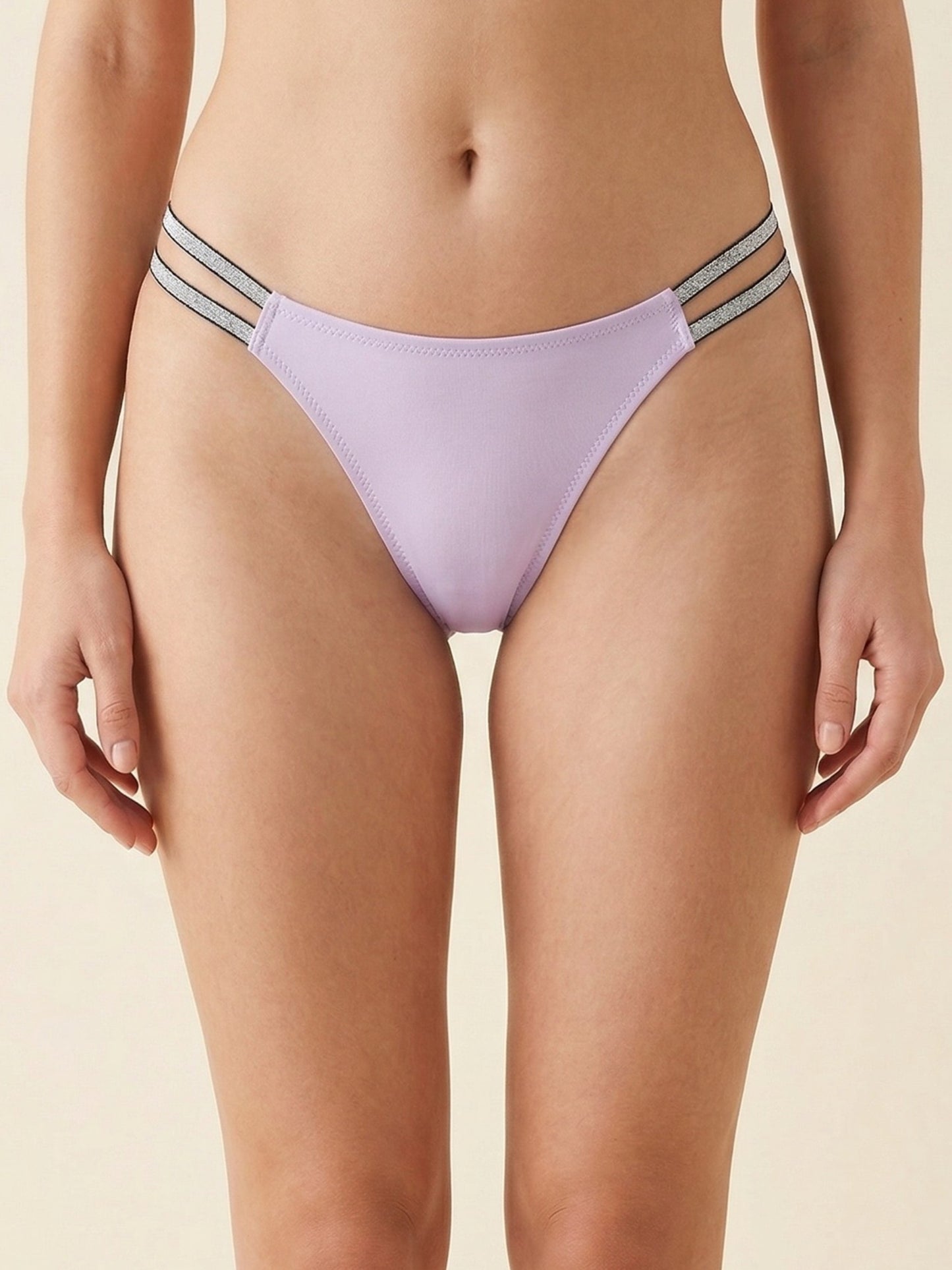 Dual Strap Nylon Thong Panty