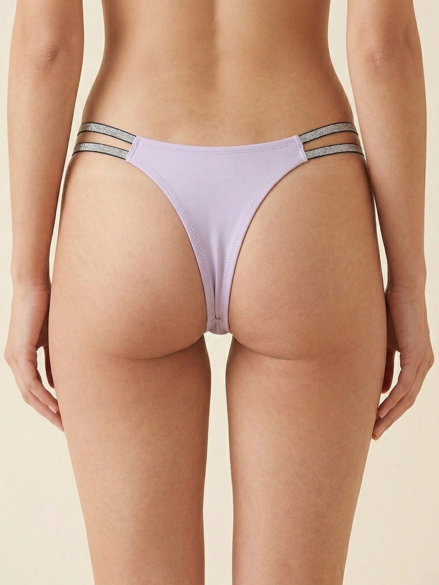 Dual Strap Nylon Thong Panty