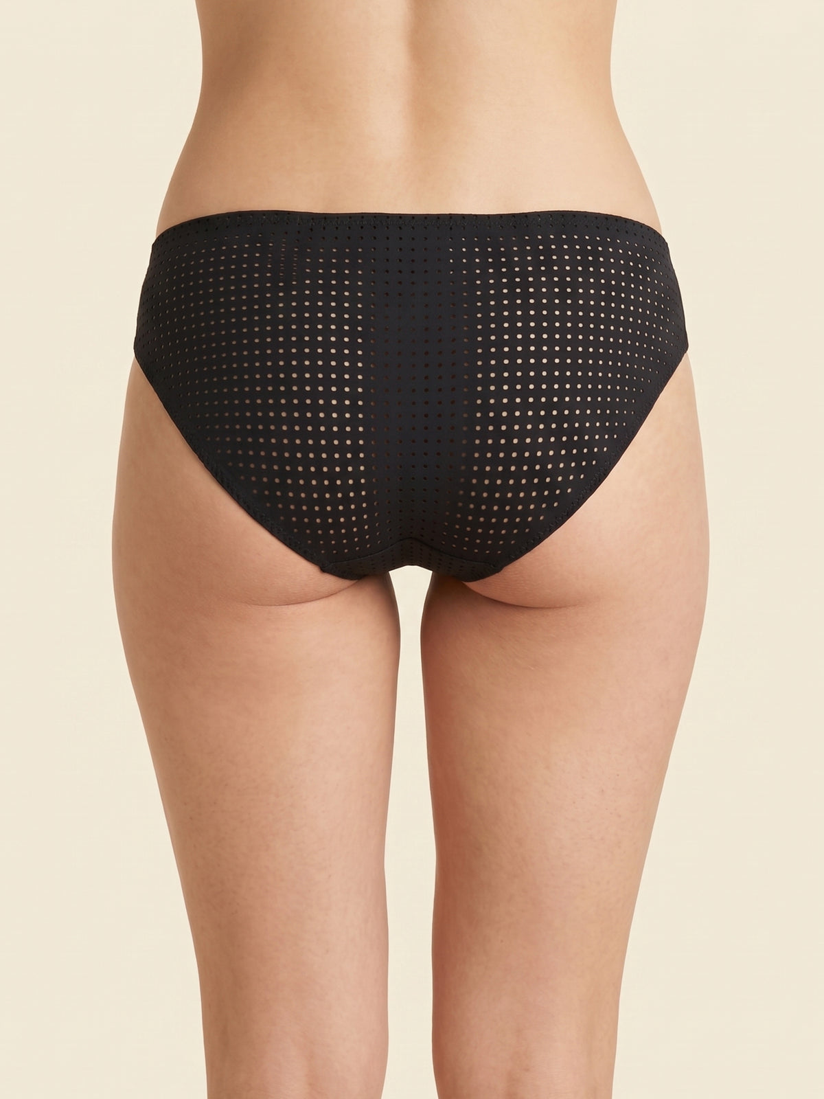 Mesh Fabric Bikini Panty