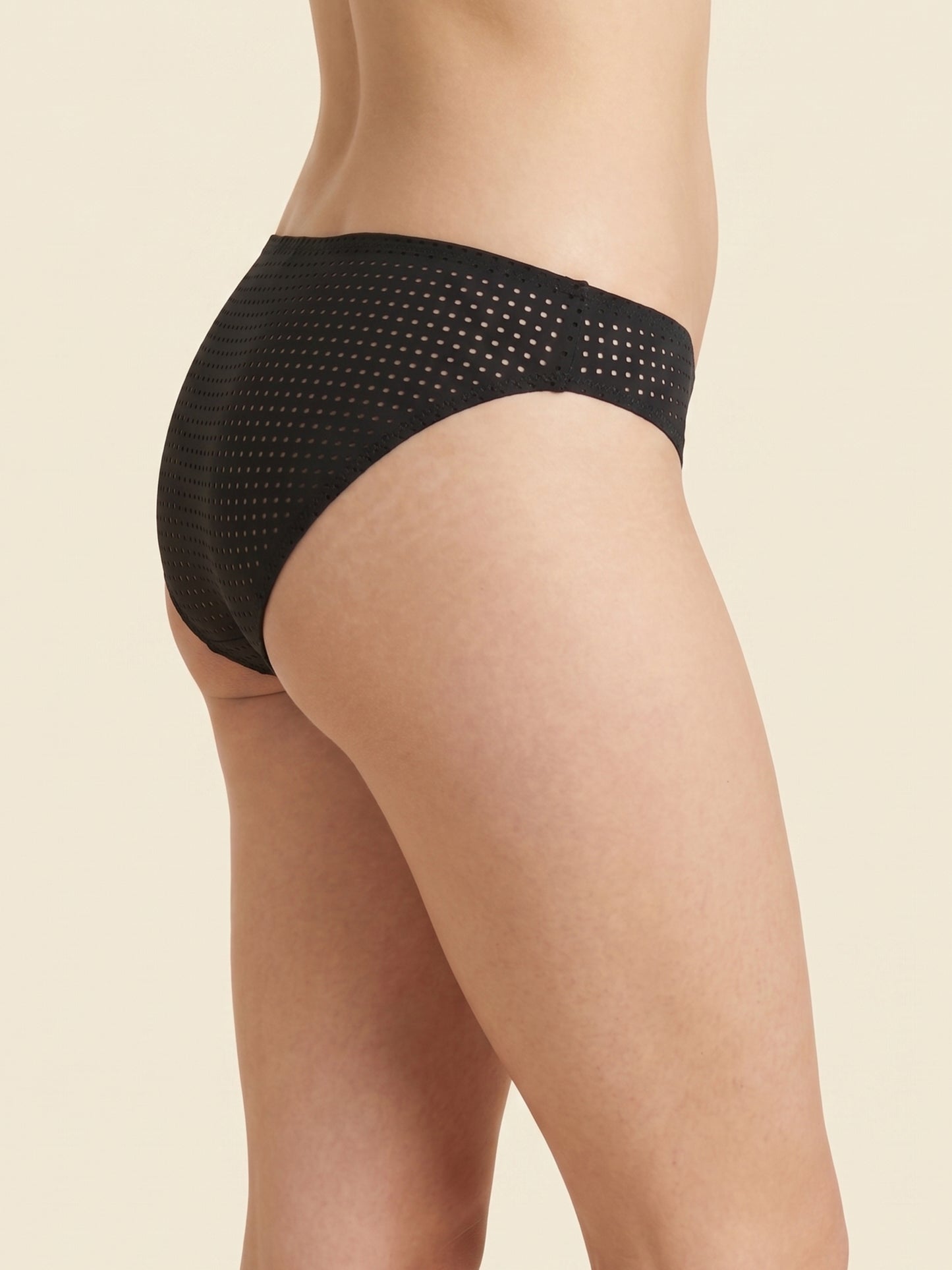 Mesh Fabric Bikini Panty