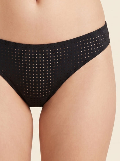 Mesh Fabric Bikini Panty