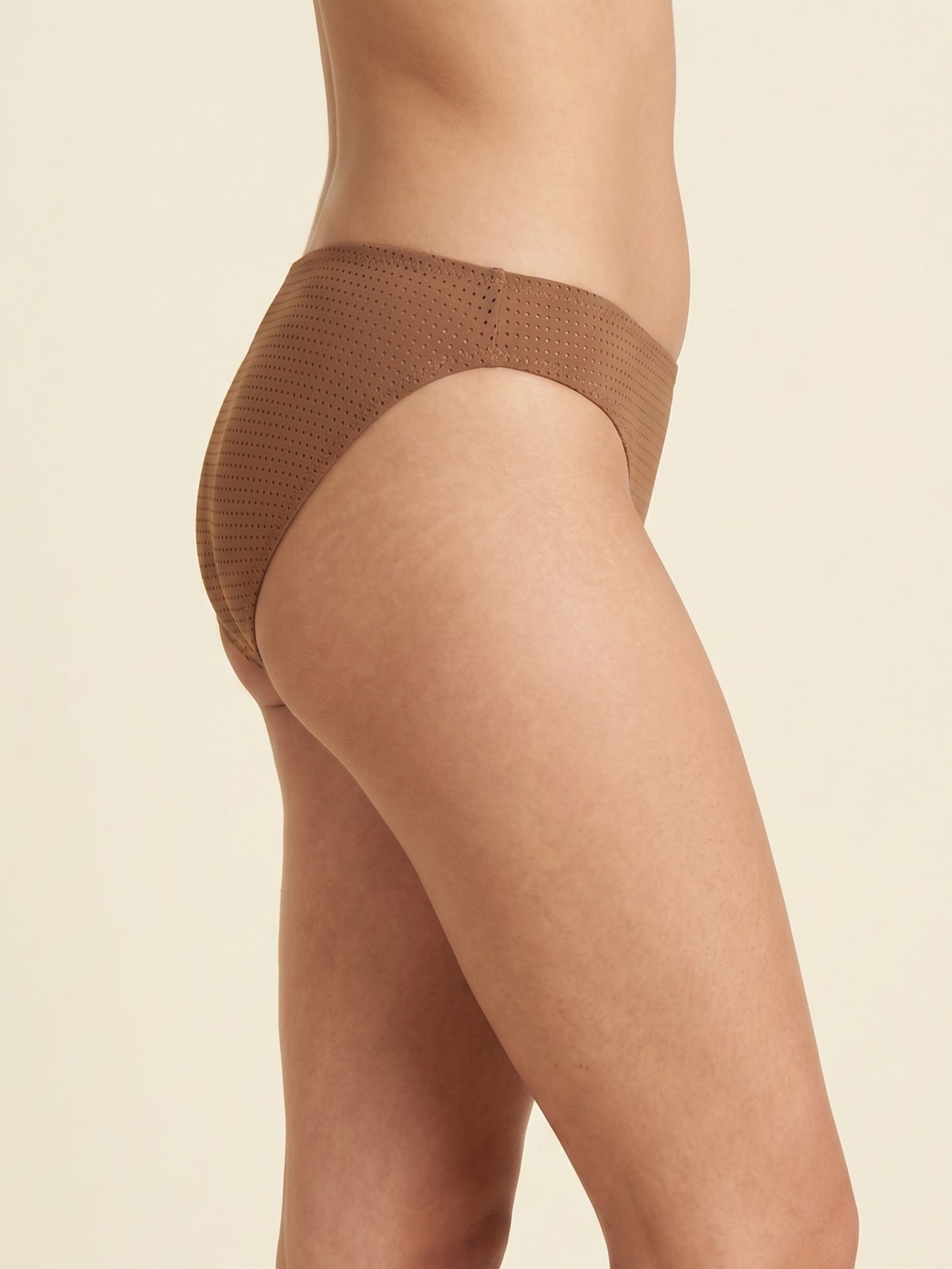 Mesh Fabric Bikini Panty