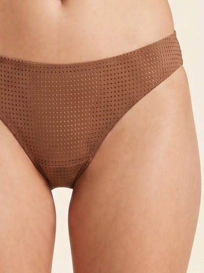 Mesh Fabric Bikini Panty