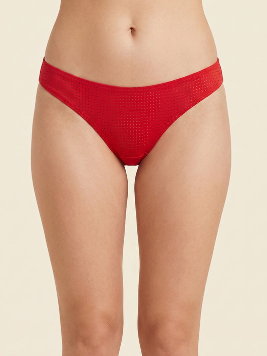 Mesh Fabric Bikini Panty