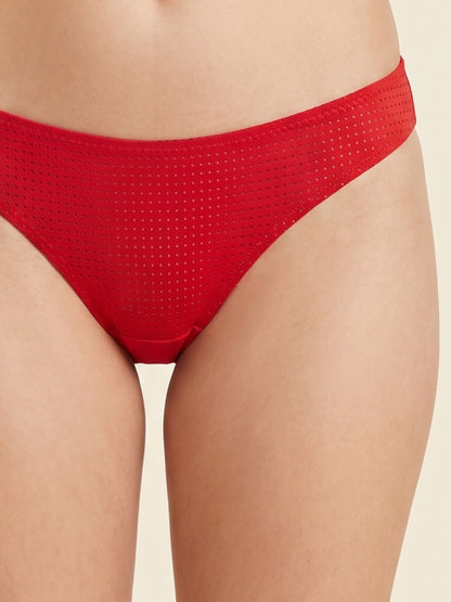 Mesh Fabric Bikini Panty
