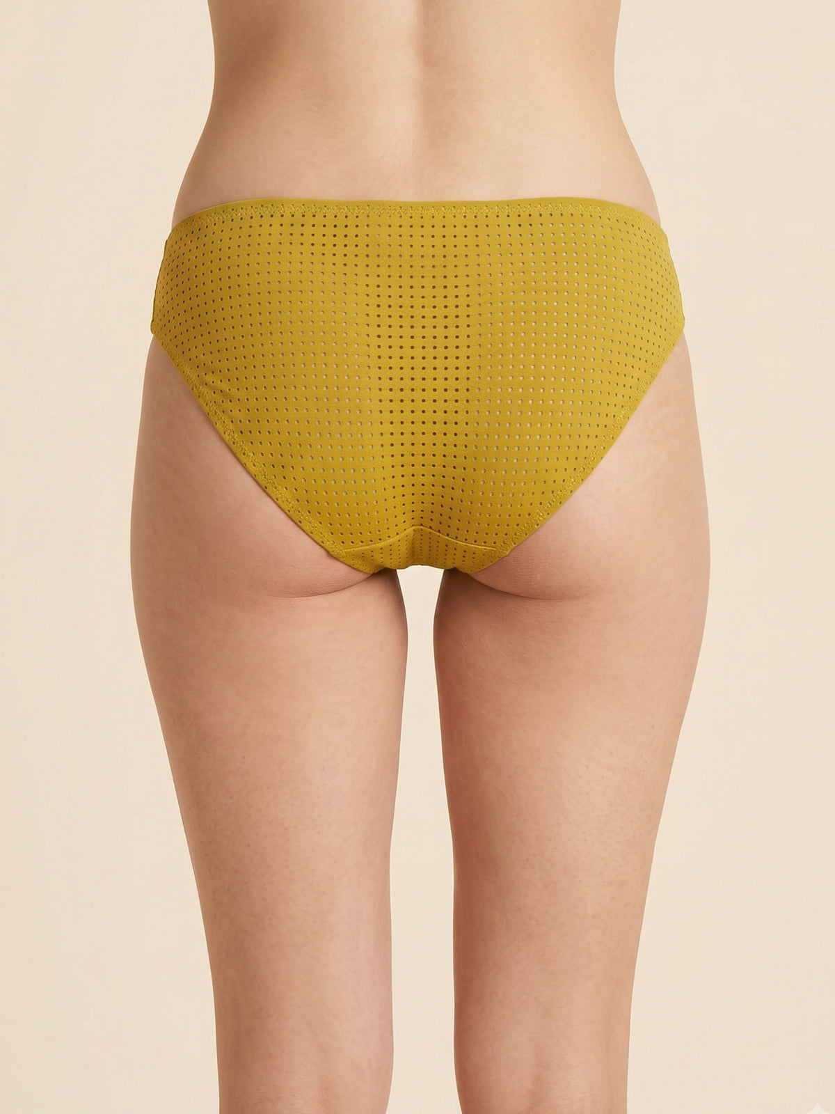 Mesh Fabric Bikini Panty